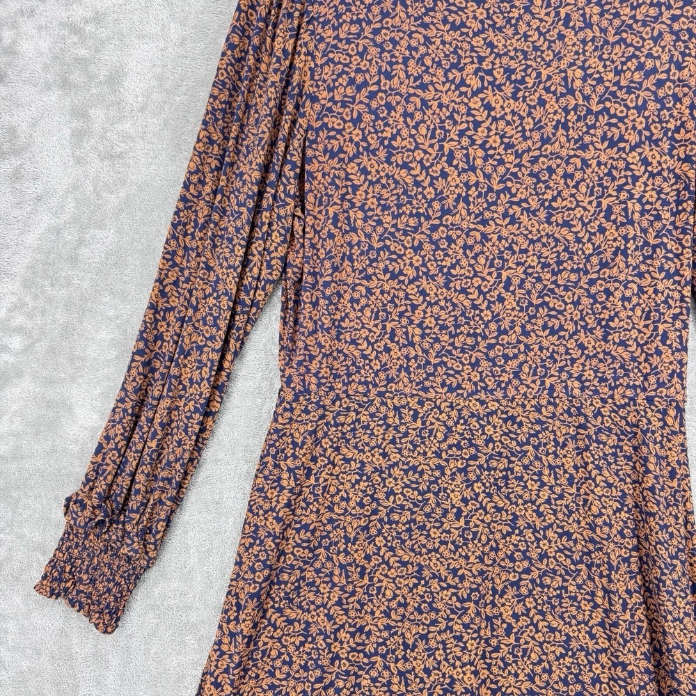 Draper James Dress Womens Large Modest Floral Cottage Stretch Knit Prairie Maxi‎ - Picture 5 of 12